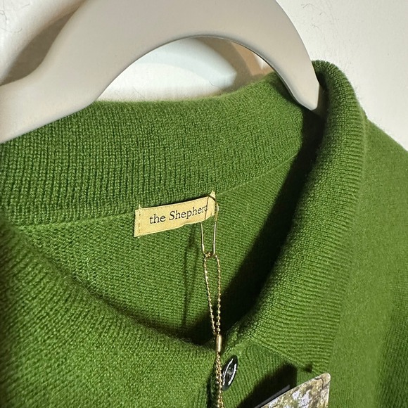 NEW The Shepherd Undercoverism Moss Green Wool Cashmere Cardigan Size Large - Picture 6 of 12